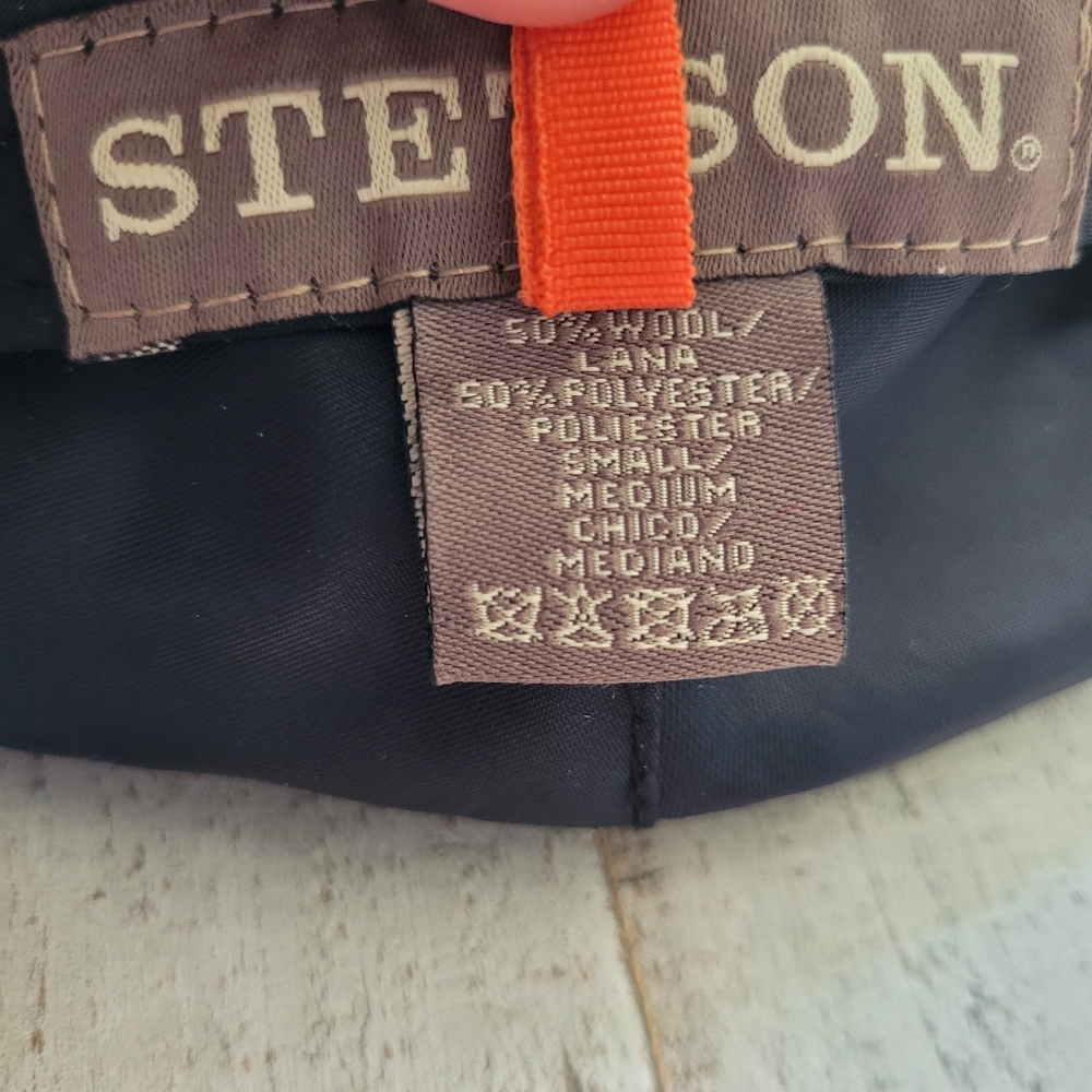 Stetson Patchwork Flat Cap - Blue And Brown - image 4